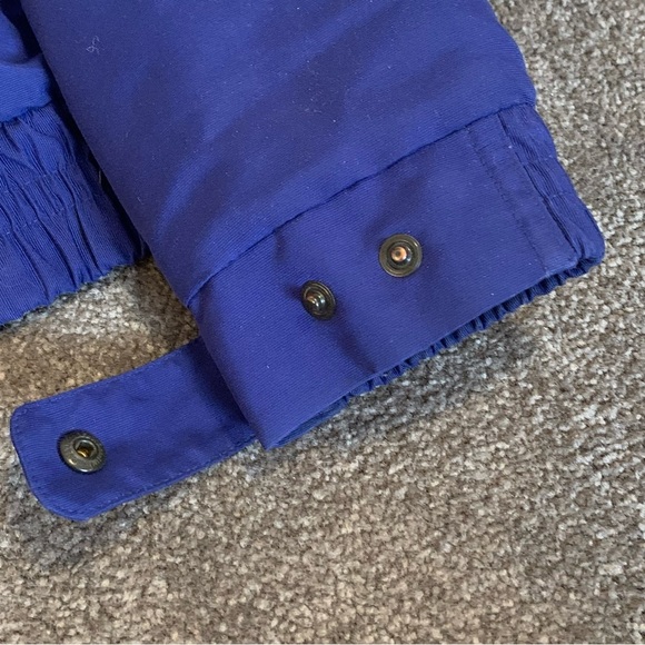 VINTAGE CARHARTT BLUE NYLON SHELL SHERPA FLEECE JACKET SIZE LARGE - Picture 6 of 9